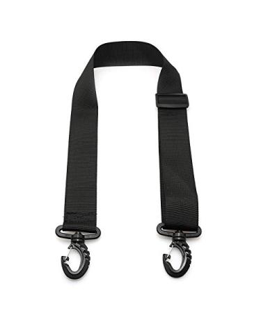 RLECS Snowboard Boot Carrier Strap Adjustable Strap for Ice Skates Ski Skate Use Over Shoulder to Free Up Hands, Black