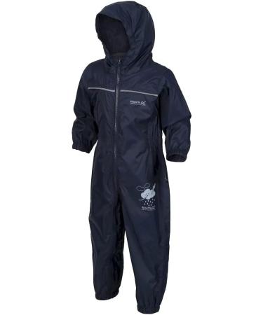 Regatta Kids Puddle Iv All-in-One Suit 2-3 Years - Navy | Unisex Waterproof Outdoor Clothing - Buy Online on SooperMarket.com