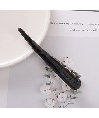2pcs Large Duckbill Hair Clips for Women Girls - French Alligator Hair Barrettes in Black and Brown - Buy Online on SooperMarket.com