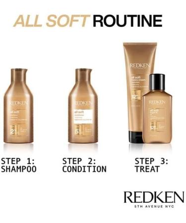 Redken All Soft Shampoo & Conditioner Duo 300ml - Hydrating Hair Care Set - Buy Online on SooperMarket.com