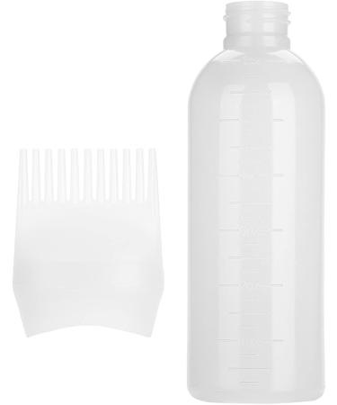 Hair Dyeing Bottle with Graduated Scale for Brush Shampoo Hair Color Oil Comb Applicator Tool Professional Hair Dye Brush Bottle(White) - Buy Online on SooperMarket.com
