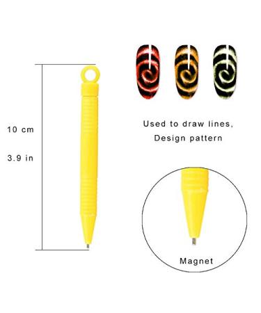 15PCS Cat Eye Gel Polish Magnet Nail Art Tool Set - Flower Design Pens, Strong Magnet Stick for DIY Nail Salon at Home - Buy Online on SooperMarket.com