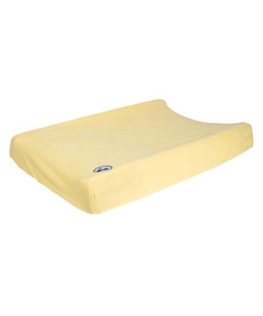 FlyIdeas Set of 2 Universal Covers for Baby Changing Mat Elasticated Soft Certified Bamboo Fabric Thick and Super Absorbent Waterproof Terry-Cloth (Jonquil 70x50 cm) Jonquil 70x50 cm