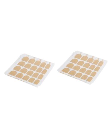 FRCOLOR 100 Sheets Nail Tabs Adhesive Nail Sticker Nail Wraps Sticker Fake Nails Sticker Manicure Nail Glue Sticker Nativity Stickers Nail Art Sticker False Nail Glue Removable Nail Decals Yellowx2pcs 6.2X6.2cmx2pcs