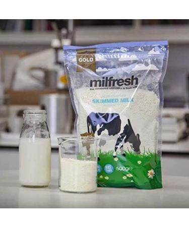 Milfresh Gold Superior Skimmed - Convenient Alternative Fresh Milk | Premium Quality Dairy Product | Easy Dissolve Deliciously Creamy Rich Flavor - Pack of 2 x 500g 500.00 g (Pack of 2) - Buy Online on SooperMarket.com