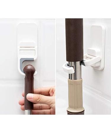 3PACK Broom Mop Holder Set - Self Adhesive No Drilling, Super Anti-Slip Hanger for Home, Kitchen, Garden, Garage Storage - Buy Online on SooperMarket.com