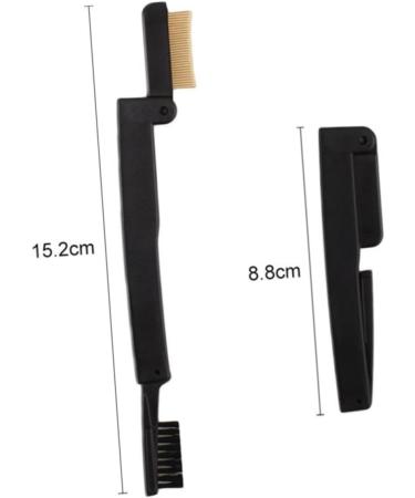 minkissy Lash Comb Makeup Mascara Brush Folding Eyebrow Brush Eyebrow Spoolie Eyebrow Brush Makeup Eyebrow Comb Folding Eyebrows Comb Makeup Brush Eyelash Comb Dual Purpose Brush Spiral 15.2*3cm Black - Buy Online on SooperMarket.com