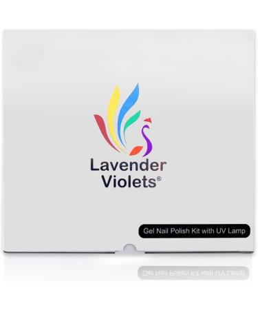 Lavender Violets 19 Pcs Gel Nail Kit with UV Lamp - Spring Jelly Pink Nude Shellac Colors - Base Coat, Matte Top Coat, Nail File, Sticker - Starter Kit (964D Jelly Pink) - Buy Online on SooperMarket.com