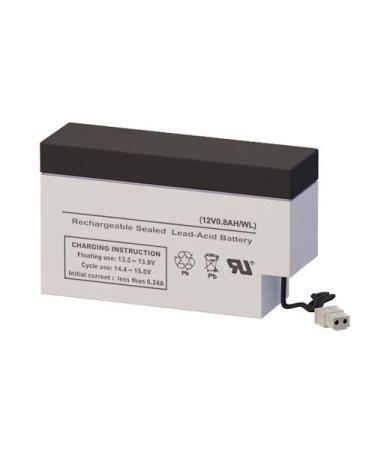 SigmasTek CP12-0.8 12 Volt 0.8 AmpH SLA Replacement Battery with WL Terminal