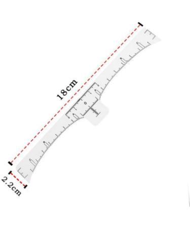 NOLITOY 100pcs Disposable Eyebrow Ruler Eyebrow Stencil Kit Disposable Gauge Eyebrow Trimming Caliper - Buy Online on SooperMarket.com
