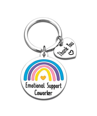 AMBREGRISSUN Colleague Coworkers Gifts Women Thank You Emotional Support Coworker Keychain Employee Appreciation Retirement Leaving Farewell Gifts Work Friends Birthday Christmas Valentine's Day