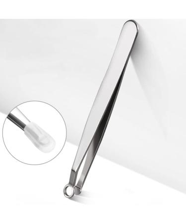 1pc Nose Hair Scissors Nose Hair Remover Eyelash Tweezers Eyebrows Hair Removal Round Tip Nasal Hair Tweezers Eyebrow Clippers Trimmer Nail Baby Pluck Hair Stainless Steel Slicer - Buy Online on SooperMarket.com