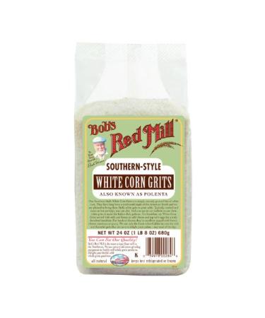 Bob's Red Mill White Corn Grits / Polenta, 24 Oz (Pack of 4)