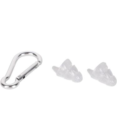 Earplugs 3-Layer Structure Comfortable Liquid Silicone Closure Umbrella Shaped Noise Canceling Earplug with Filter for Indoor (Transparent Stone Pattern) - Buy Online on SooperMarket.com