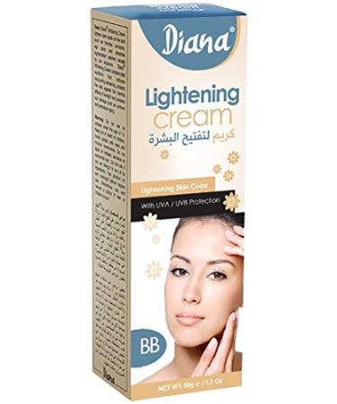 Diana Skin Lightening Cream Skin Lightening BB with UVA/UVB Block 50g BY ELYSEESTAR - for pigmentation problems for black asian somalian & arabian skin types
