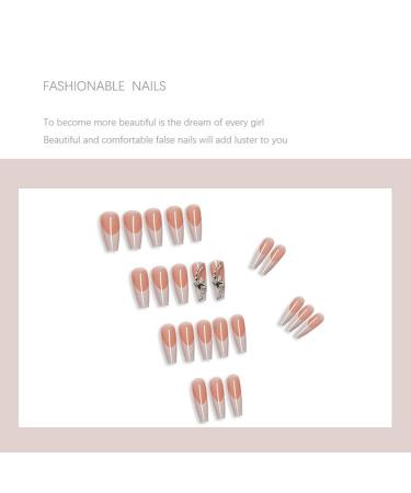 Buy WOOXDYUK 24 Matte Fake Nails - Full Cover Press On Acrylic Nail Art for Women & Girls - Perfect for Parties & DIY Manicure - Buy Online on SooperMarket.com