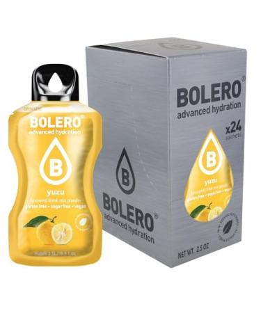 Bolero Yuzu 24x3g |Juice powder without sugar sweetened with stevia + vitamin C |Suitable for children and diabetics |Gluten -free and vegan -friendly |The taste mixed berries