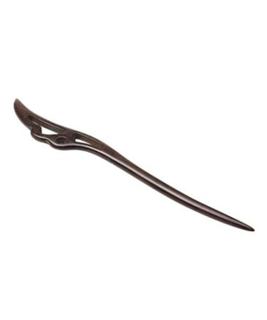 1PC Wooden Hair Stick Vintage Japanese Hair Chopstick Ethnic Ebony Bun Chignon Holders Black 18cm