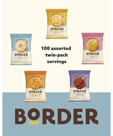 Border Biscuits Luxury Ultimate Assorted Mini Pack 100 Biscuits Wrapped 5 Varieties (1 Box) - Buy Online on SooperMarket.com