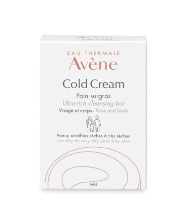 Eau Thermale Avene Cold Cream Ultra-Rich Cleansing Bar for Very dry Skin Nourishing soap-free bar 100 g