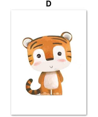 Lulupila Children's Room Decorative Poster Set - Animal Motifs for Boys and Girls - Set of 6, A4 Size - Buy Online on SooperMarket.com