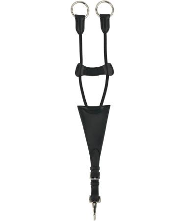 HORZE Wimbledon Leather Martingale - Black Pony | Premium Equestrian Equipment for International Shipping - Buy Online on SooperMarket.com