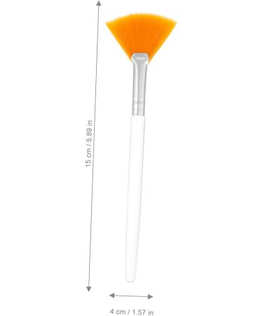 Baluue 12 Pcs Beauty Mask Brush Makeup Brushes Mask Applicator Brushes for Facials Fan Artificial Fiber 15x4cmx2pcs Yellowx2pcs - Buy Online on SooperMarket.com