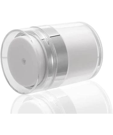 Furnido 2 Pack 1.7 oz Airless Pump Jars - Refillable Travel Lotion Containers for Skincare Cream - White - Buy Online on SooperMarket.com