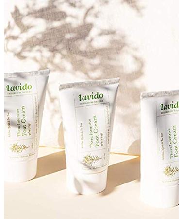 Lavido Natural Thera Intensive Foot Cream - Deodorize, Condition & Repair Dry, Cracked Skin (4 oz | 120 ml) - Buy Online on SooperMarket.com