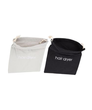 MUSISALY 2pcs Hair Dryer Storage Bag Home Hair Dryer Bag Hair Blower Bag Hair Dryer for Curly Hair Fabric 33.00X30.00X0.50CM As Shown