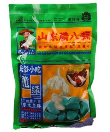 Laba Garlic 250/500g Shandong specialty authentic emerald green garlic green garlic sugar garlic sweet and sour garlic delicious snacks (500g 3bags)