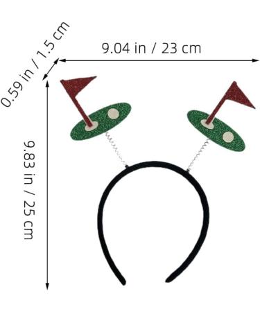 HOLIDYOYO Golf Ball Headband Sports Ball Head Bopper Game Day Sports Hairband Pompom Tiara Headband Hair Accessories for Women Girls Sports Party Favors - Buy Online on SooperMarket.com