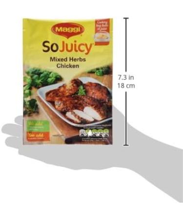 Maggi So Juicy Mixed Herbs Chicken Seasoning 30g - Flavorful and Easy Seasoning Mix - Buy Online on SooperMarket.com