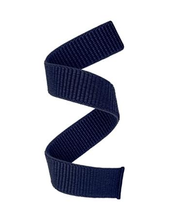 Abanen Hook and Loop Quick Dry Watch Band for Fenix 6/Fenix 5/ Fenix 7/EPIX 2, 22mm Woven Nylon Ultralight Sport Wristband Strap for Garmin Fenix 6 Pro/Sapphire,Instinct,Forerunner 955 Dark Blue