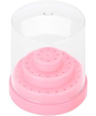 Nail Drill Holder Plastic 48 Holes Display Organizer Box Pink Blue Orange White for Salon (Pink) - Buy Online on SooperMarket.com