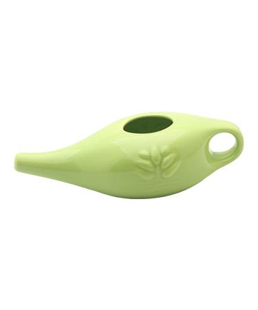 250ml Ceramic Pot Nose Cleaning Pot for Removes Nose Washing Green 19x9x6cm