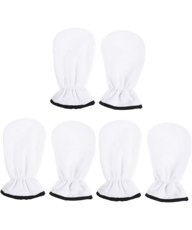 ABOOFAN 3 Pairs Maintenance Essential Oil Gloves Hot Wax Bath Shower Gloves Paraffin Bath Bags Paraffin Wax Bath Liners Warm Gloves Heat Hand Cover Flannel Hyperthermia White Spa - Buy Online on SooperMarket.com
