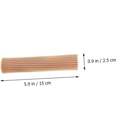 Healeved Gel Toe Separator & Thumb Protector Set - Elastic Wrap Bandages for Toe and Finger Support - Ribbed Sleeve Design - Flesh Color - 2pcs - Buy Online on SooperMarket.com