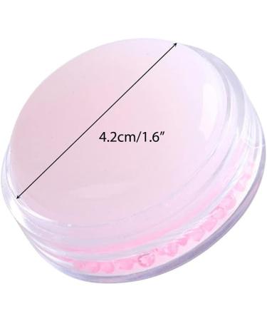 Hiraith 4.2 cm Silicone Nail Art Stamping Set with Lid and Scraper DIY French Nail Stamp Nail Stamp for Nails Stamping Varnish Kit 4.2CM Rosa - Buy Online on SooperMarket.com
