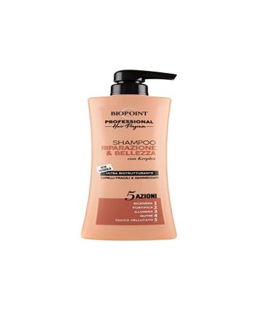 BIOPOINT Professional Shampoo Riparazione e Bellezza 400ml Ultra Restructuring for Fragile and Damaged Hair (13.5 Fl Oz) 1 unit - Made in Italy