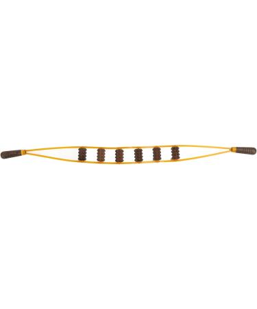 Wooden Back Massage Device - Meridian Therapy Band for Lymphatic Drainage & Muscle Regeneration | Neck Leg & Back Relief - Buy Online on SooperMarket.com