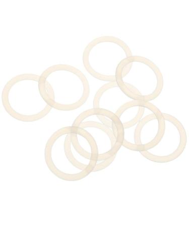 harayaa Pack of 10 Transparent Silicone Rings for Pacifier Holders - Practical Accessories for Pacifier Chains
