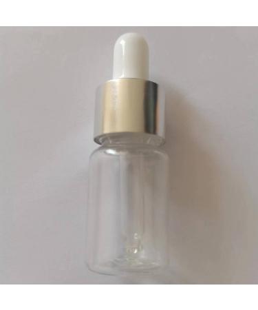 5Pcs Transparent Dropper Bottle 10ML Plastic Eye Dropper Bottles for Essential Oil Pipette Refillable - with Measured Pipette Funnel and Labels (White + Silver Cap) 10ml White + Silver Cap - Buy Online on SooperMarket.com
