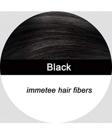 IMMETEE Hair Building Fibers - Instant Regrowth for Thinning Hair & Bald Spots - 28g Black - Conceals Hair Loss in 15 Seconds - For Men & Women - Buy Online on SooperMarket.com