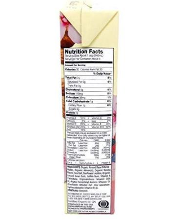 Kirkland Organic Unsweetened Almond Non-Dairy Beverage Vanilla - 2 Cartons (32 oz. each) - Buy Online on SooperMarket.com