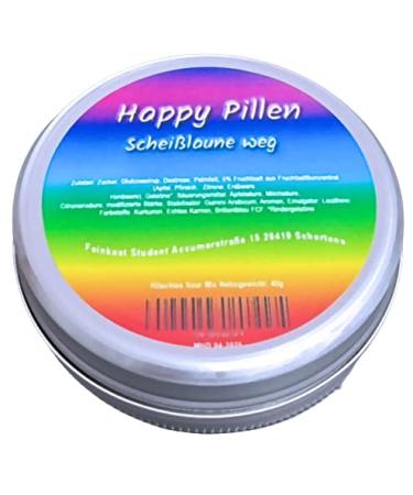 Happy Pills - Mood-Boosting Nerve Food | Relaxation Gift & Fun Treats | Hitschies Sour Mix by Feinkost Student - Buy Online on SooperMarket.com