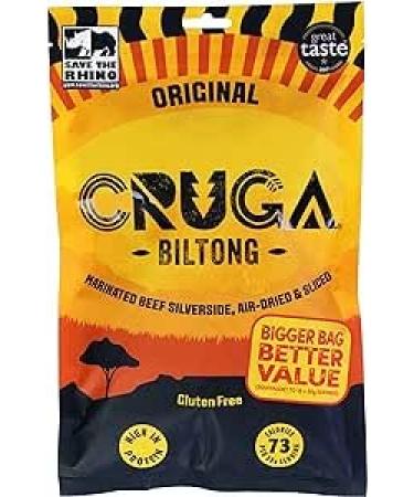 Cruga Biltong - Original - Marinated Beef Silverside Air-Dried & Sliced - Gluten Free - 300g