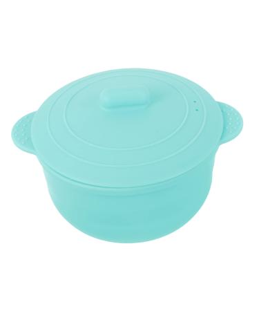 Beavorty Wachschmelzer Silicone bowl Waxing pot for legs Beauty shell made of silicone mini-make-up accessories cosmetic shell made of wood face bowl wood pebbles skin care 1 piece (1 Pack) green