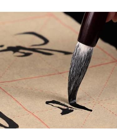 Bukpom Chinese Calligraphy Brush Set - 3 Pack (Green) - Ideal for Writing, Sumi, Maobi, Drawing, Watercolor, Ink Art, Kanji Painting - Wooden Brush Pen - Large Medium Small Sizes - Buy Online on SooperMarket.com