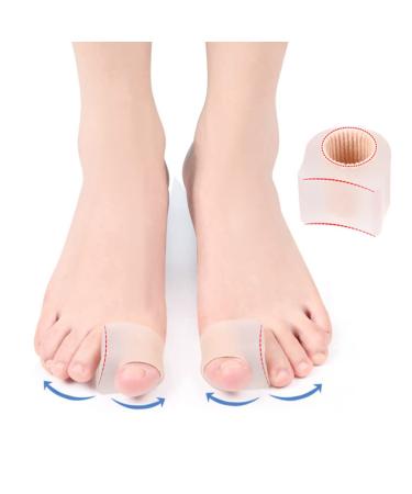 Gatuida Silicone Toe Separator + Bunion Corrector 2 Pairs - Thumb Splint Included | Overlapping Toe Relief | 3.6x3.5cm - Buy Online on SooperMarket.com